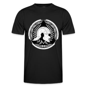 Légionnaire romain - T-shirt sport Homme - noir - Devant - AI Model Male 178 dark (178cm)