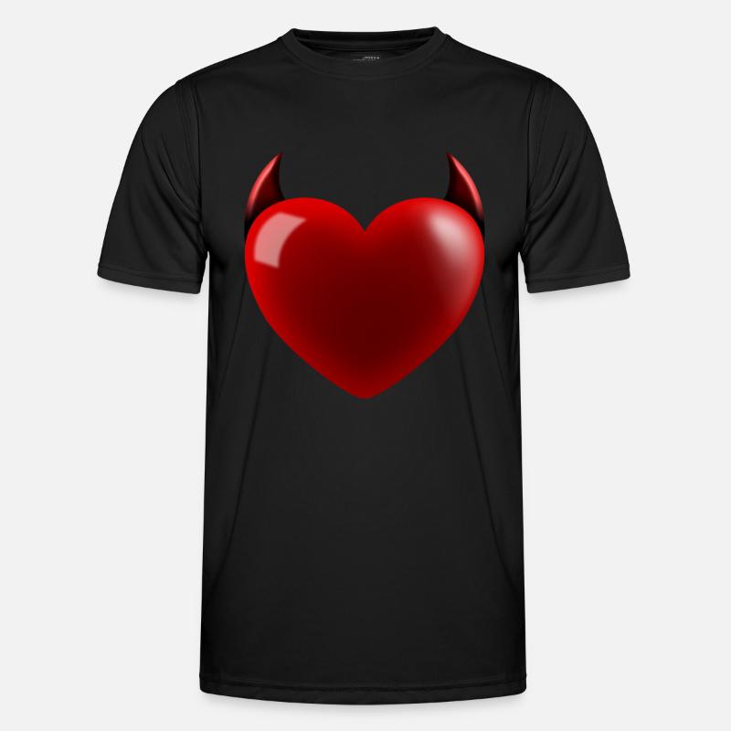 Heart Devil - Men's Functional T-Shirt - black