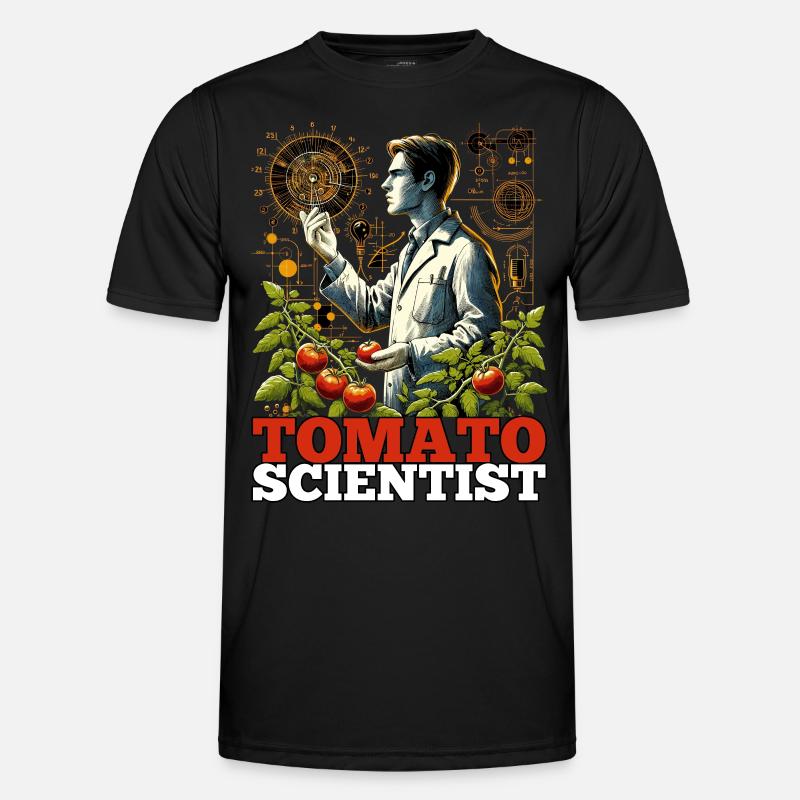 Cadeau de Science scientifique de la tomate T-shirt sport Homme