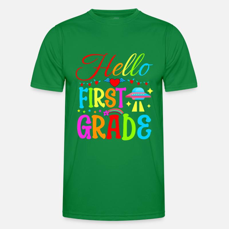 Hello First Grade Men's Functional T-Shirt