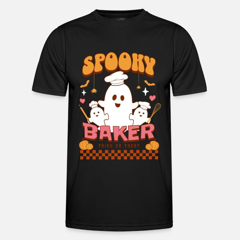 Spooky baker Halloween Tea - Baking ghost T-shirt Men's Functional T-Shirt