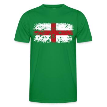 Genoa St. George's Cross - Men's Functional T-Shirt - kelly green - Front - AI Model Male 178 dark (178cm)