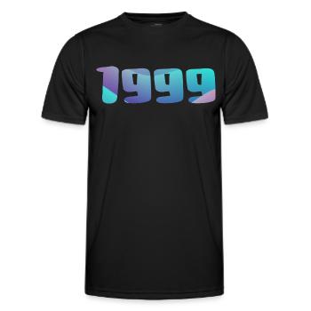 Geburtstagsgeschenk 1999 Jahrgang 1999 Retro 1999 - Männer Funktions-T-Shirt - Schwarz - Vorne - AI Model Male 178 dark (178cm)