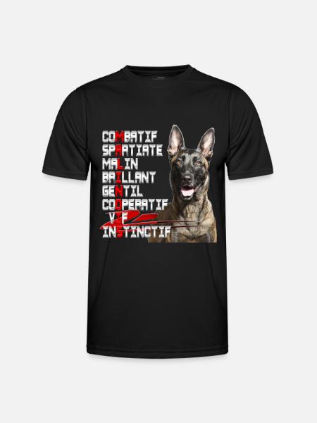 malinois - Men's Functional T-Shirt - black