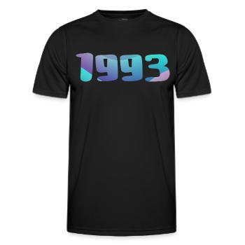 Geburtstagsgeschenk 1993 Jahrgang 1993 Retro 1993 - Männer Funktions-T-Shirt - Schwarz - Vorne - AI Model Male 178 dark (178cm)