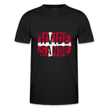 Hvide Sande, Westjütland, Dänemark, Nordsee - Männer Funktions-T-Shirt - Schwarz - Vorne - AI Model Male 178 dark (178cm)
