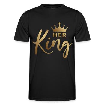 Son roi - Paire de chemises - T-shirt sport Homme - noir - Devant - AI Model Male 178 dark (178cm)