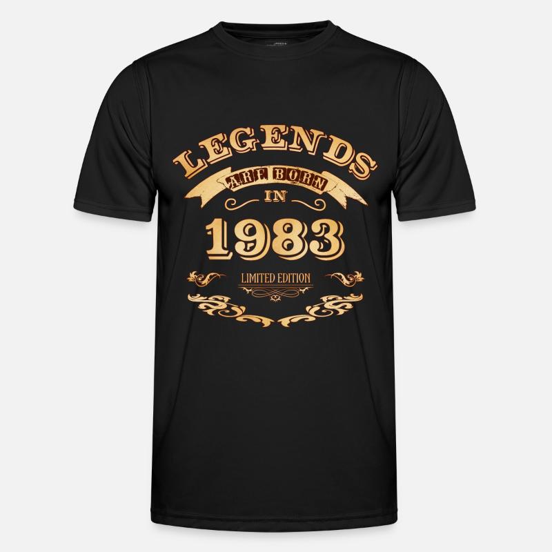 Legenden wurden 1983 geboren Männer Funktions-T-Shirt