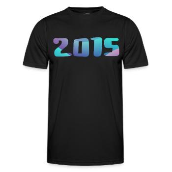 Geburtstagsgeschenk 2015 Jahrgang 2015 Retro 2015 - Männer Funktions-T-Shirt - Schwarz - Vorne - AI Model Male 178 dark (178cm)