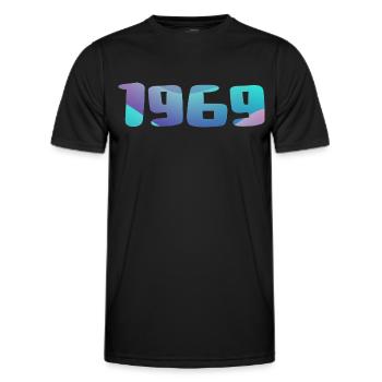 1969 Geburtstagsgeschenk Vintage 1969 Retro 1969 - Männer Funktions-T-Shirt - Schwarz - Vorne - AI Model Male 178 dark (178cm)