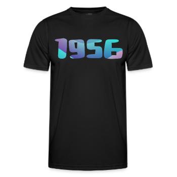 1956 Geburtstagsgeschenk Vintage 1956 Retro 1956 - Männer Funktions-T-Shirt - Schwarz - Vorne - AI Model Male 178 dark (178cm)