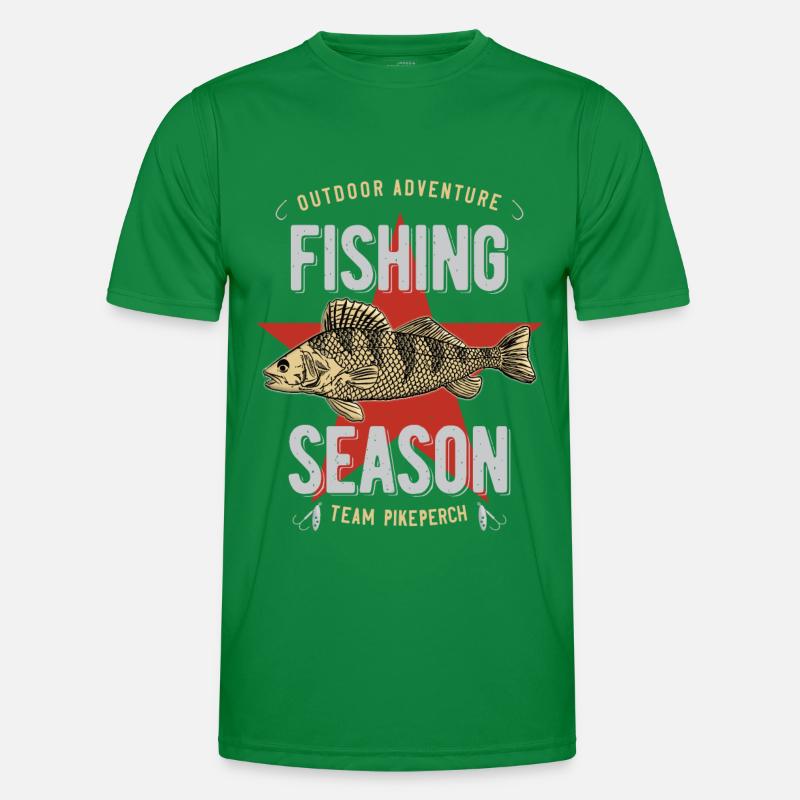 Zander Pikeperch Männer Funktions-T-Shirt