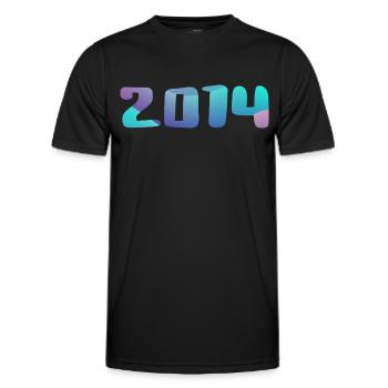 Geburtstagsgeschenk 2014 Jahrgang 2014 Retro 2014 - Männer Funktions-T-Shirt - Schwarz - Vorne - AI Model Male 178 dark (178cm)