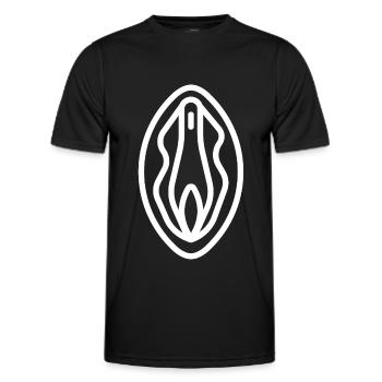 White Vagina Female Sex - Männer Funktions-T-Shirt - Schwarz - Vorne - AI Model Male 178 dark (178cm)