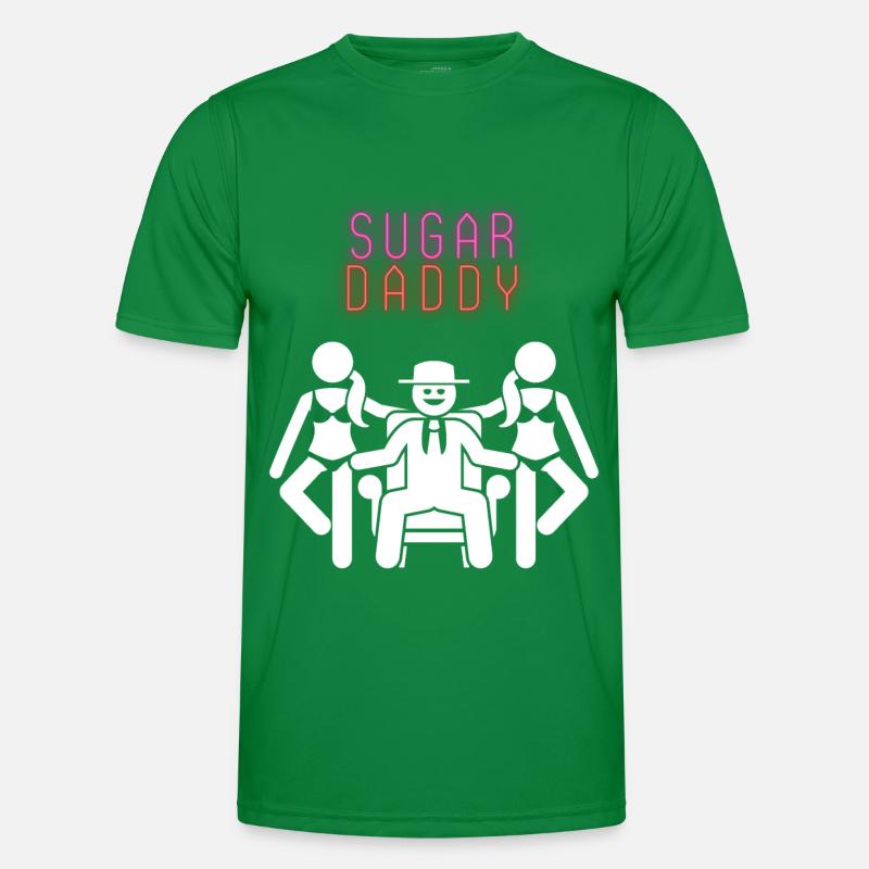 Sugar Daddy White Pink Red Men's Functional T-Shirt