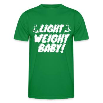Light weight baby! - Men's Functional T-Shirt - kelly green - Front - AI Model Male 178 dark (178cm)
