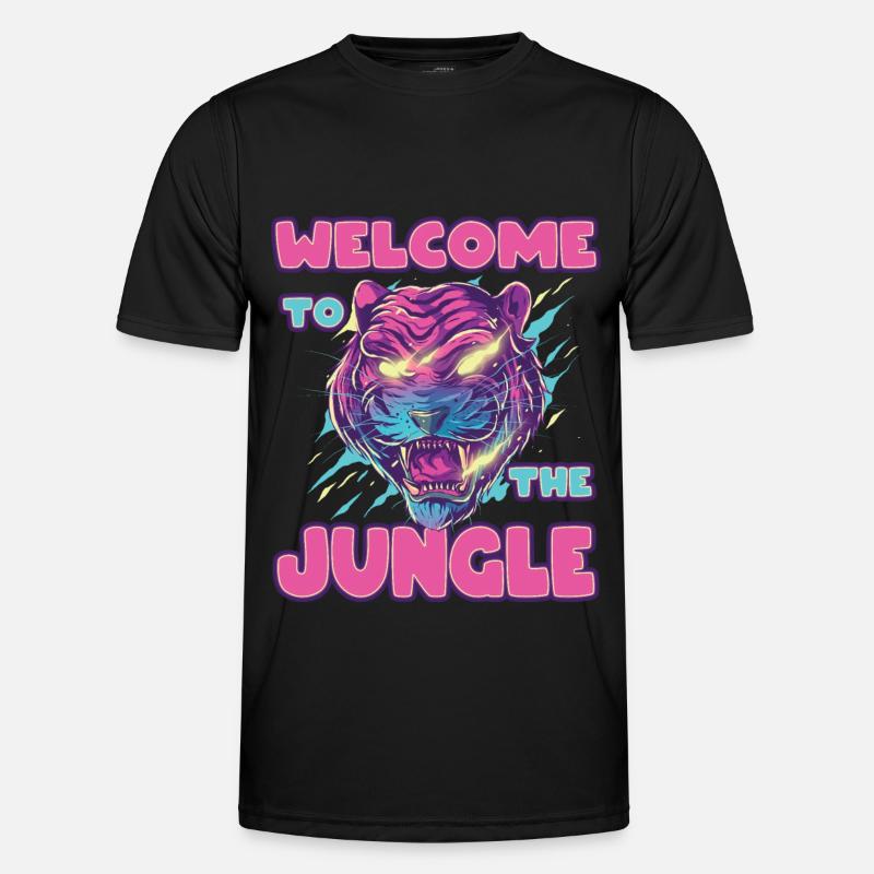 Tiger. Willkommen im Dschungel Männer Funktions-T-Shirt