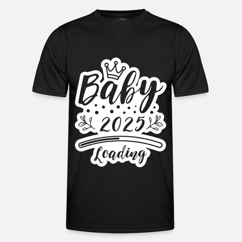 Baby 2025 Loading Saying - Men's Functional T-Shirt - black