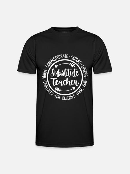 Enseignant suppléant Enseignant Éducateur éducatif - T-shirt sport Homme - noir