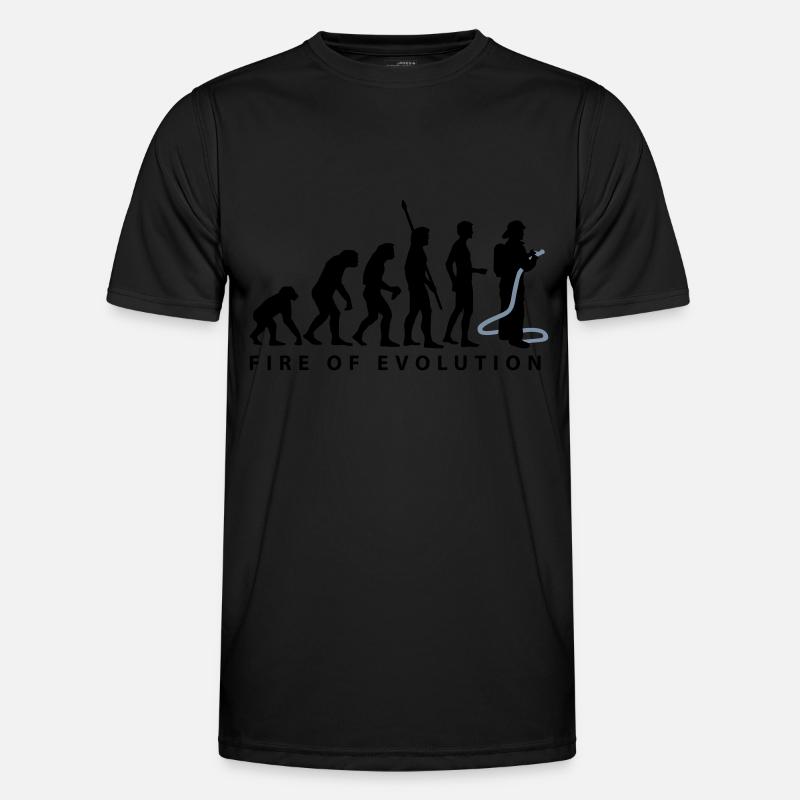 evolution_feuerwehr_2c - Men's Functional T-Shirt - black