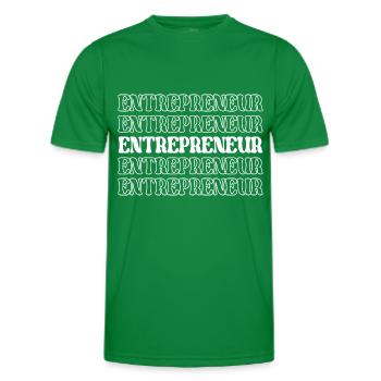 Unternehmer, Geschäftsinhaber, Innovator, Unternehmen - Männer Funktions-T-Shirt - Kelly Green - Vorne - AI Model Male 178 dark (178cm)