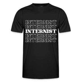 Internist Innere Medizin Arzt Arzt - Männer Funktions-T-Shirt - Schwarz - Vorne - AI Model Male 178 dark (178cm)