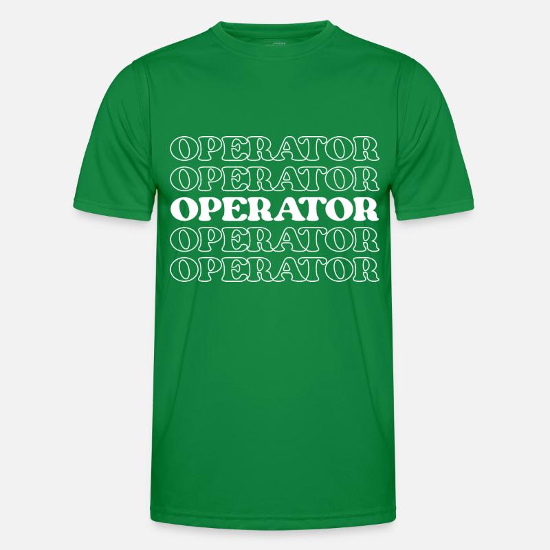 Operator Worker Technician Specialist Employee Men's Functional T-Shirt