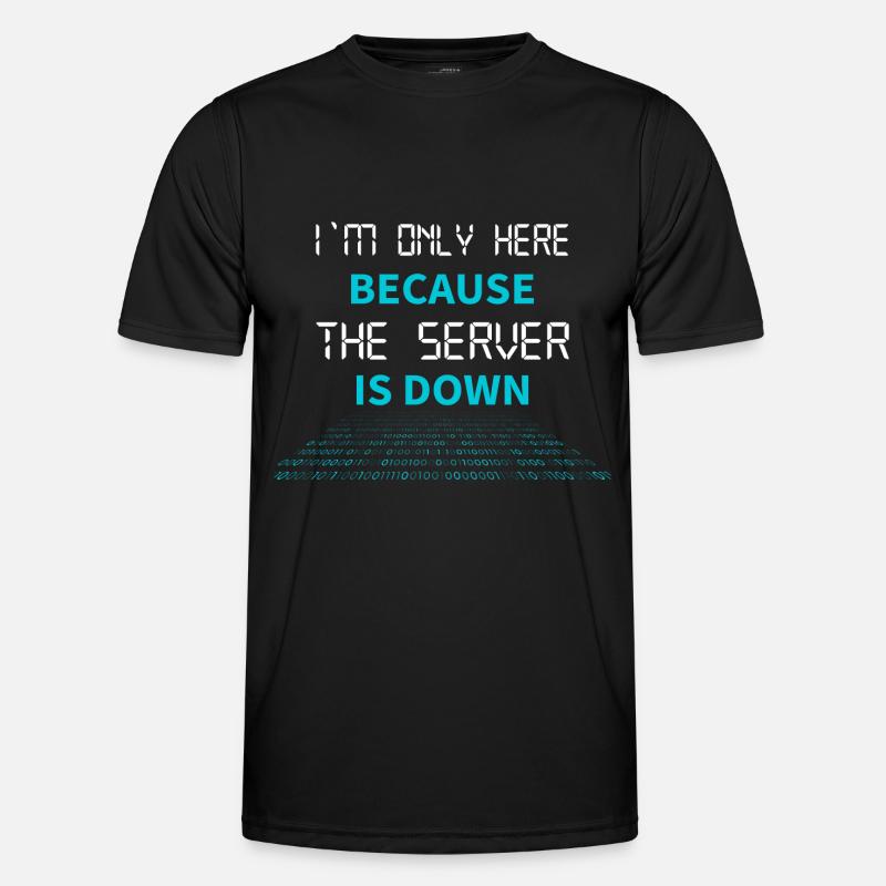 Nerd Coder Server Download Error 404 Men's Functional T-Shirt