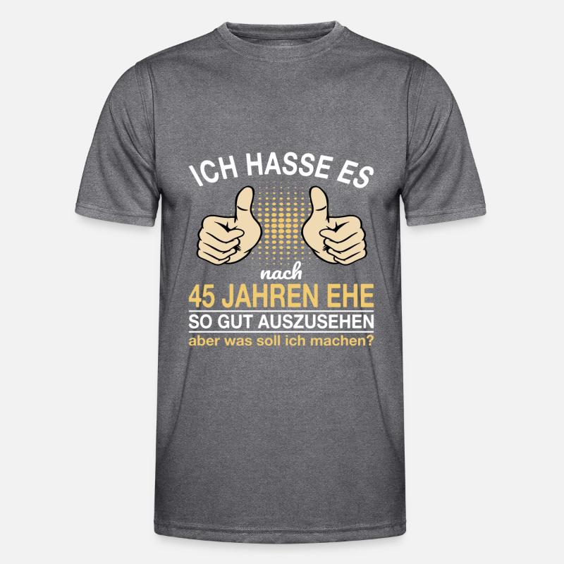 45 Hochzeitstag Messinghochzeit Geschenk Männer Funktions-T-Shirt
