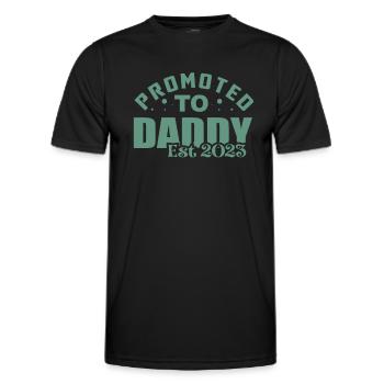 Promu à Daddy Est 2023 - T-shirt sport Homme - noir - Devant - AI Model Male 178 dark (178cm)