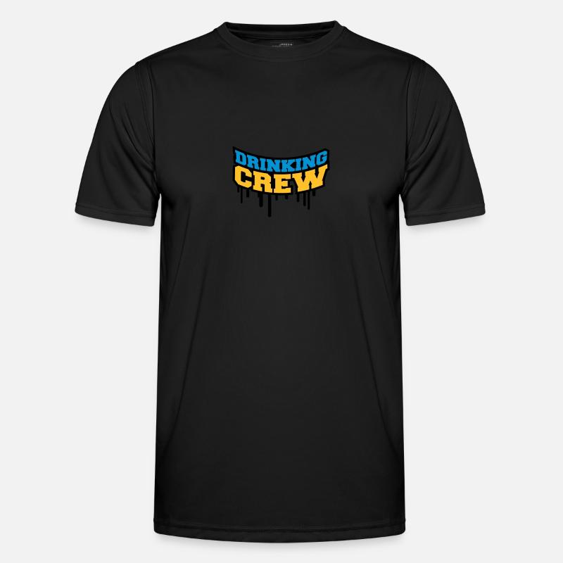 Drinking Crew Graffiti - Men's Functional T-Shirt - black