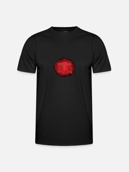 PIECE OF A FAMOUS VALENCIAN DISCOv.Rojo - Men's Functional T-Shirt - black