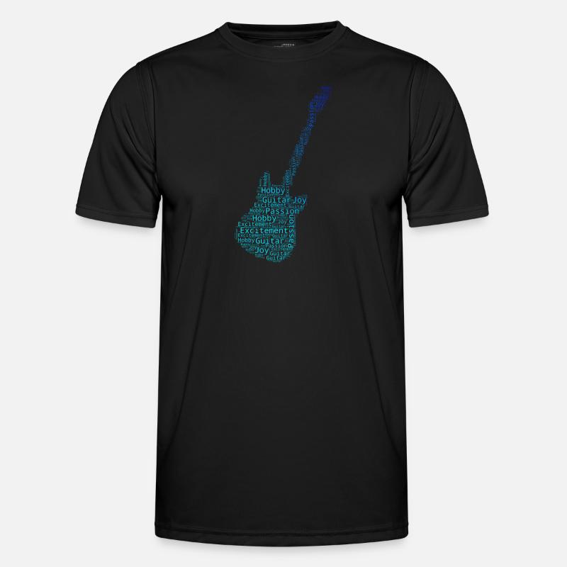 Damen classical guitar E-gitarre akustische gitarr - Männer Funktions-T-Shirt - Schwarz