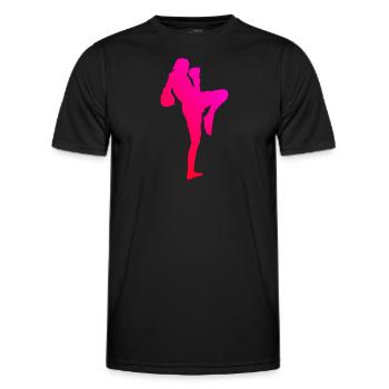 Thai Boxing Women Thai Boxing Muay Thai Thai Boxing - Men's Functional T-Shirt - black - Front - AI Model Male 178 dark (178cm)