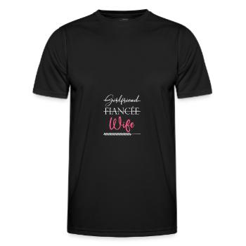 ehefrau paare liebe - Männer Funktions-T-Shirt - Schwarz - Vorne - AI Model Male 178 dark (178cm)