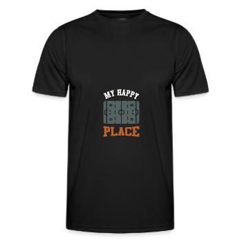 ice hockey feld - Männer Funktions-T-Shirt - Schwarz - Vorne - AI Model Male 178 dark (178cm)