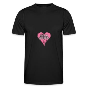 mein bester freund - Männer Funktions-T-Shirt - Schwarz - Vorne - AI Model Male 178 dark (178cm)