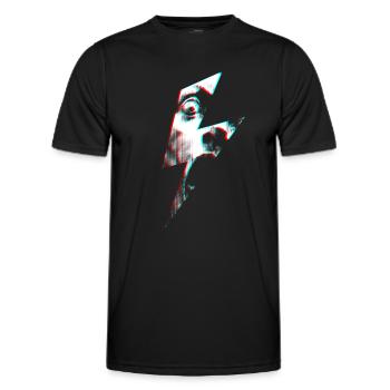 Flashed Redshift - Men's Functional T-Shirt - black - Front - AI Model Male 178 dark (178cm)