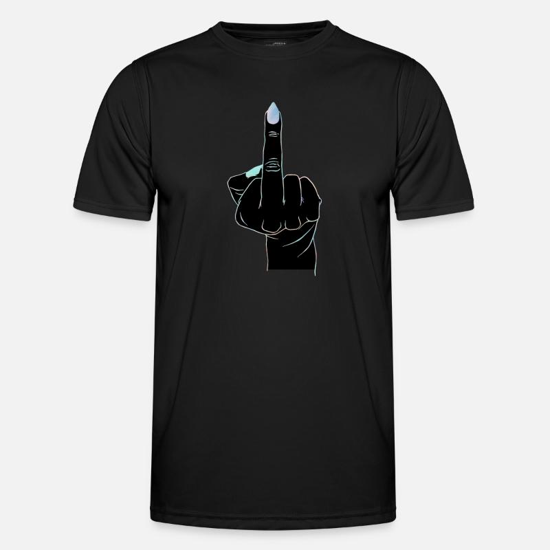 Eingehängter Finger Männer Funktions-T-Shirt
