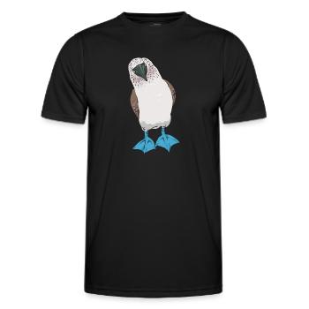 Blue-footed Booby Seabird Blue-footed Booby Seabird - Men's Functional T-Shirt - black - Front - AI Model Male 178 dark (178cm)