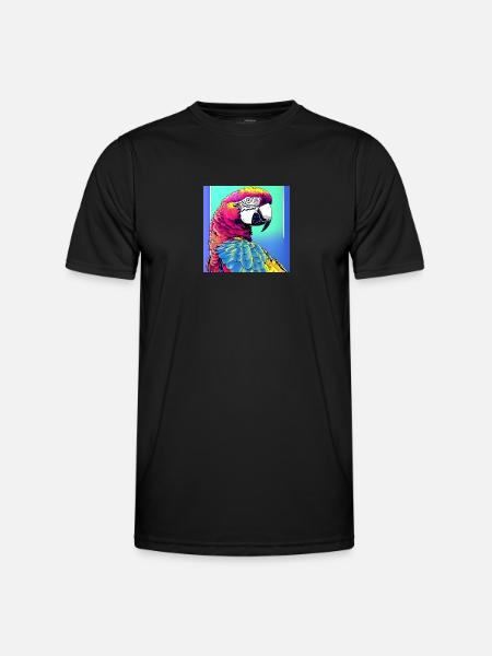 Neon Macaw - Men's Functional T-Shirt - black