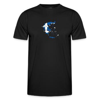 Home Greece Home - Men's Functional T-Shirt - black - Front - AI Model Male 178 dark (178cm)