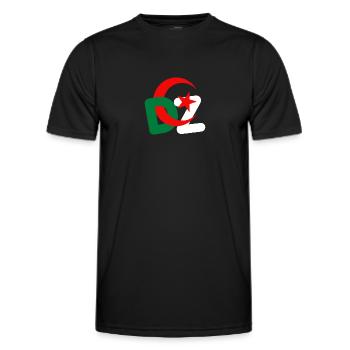 DZ ALGERIE - T-shirt sport Homme - noir - Devant - AI Model Male 178 dark (178cm)