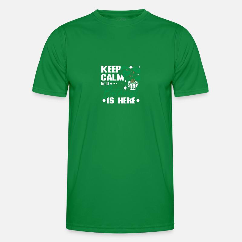 Keep calp the botanist is here Männer Funktions-T-Shirt