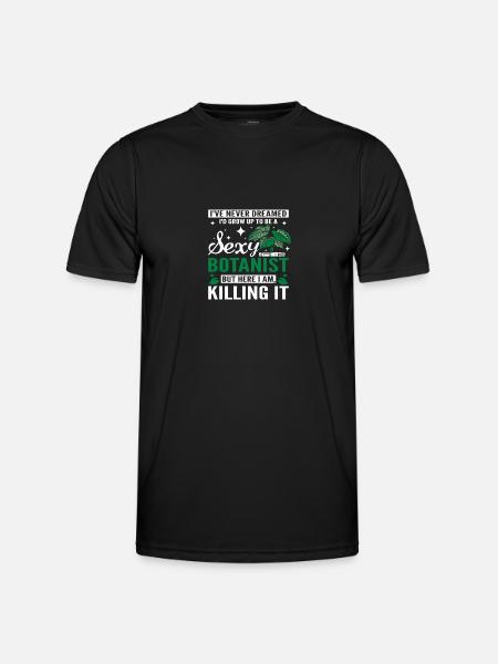 Drôle de botaniste sexy - T-shirt sport Homme - noir