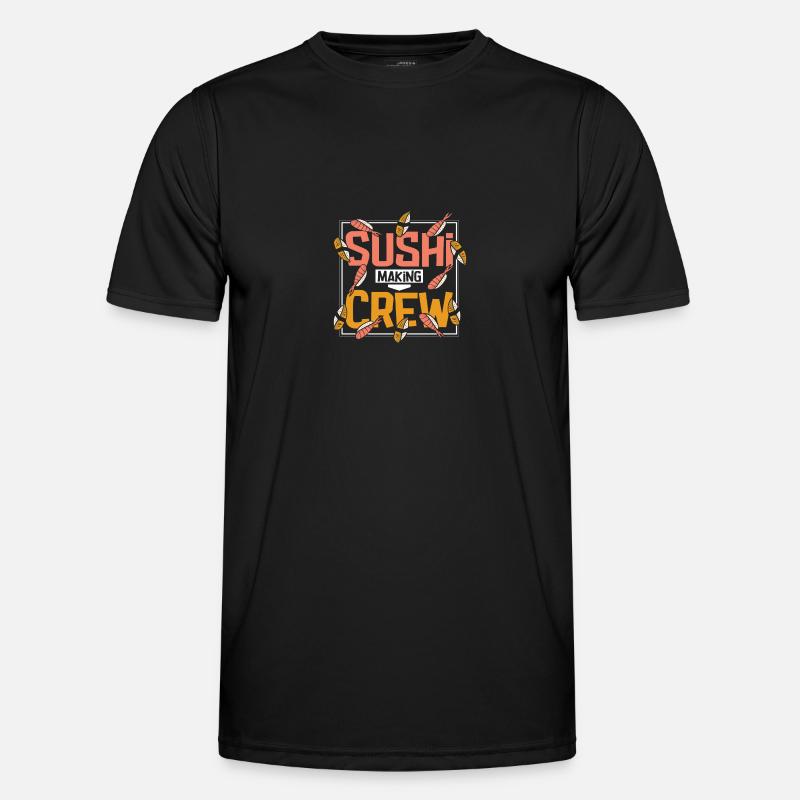 Sushi making crew - Men's Functional T-Shirt - black