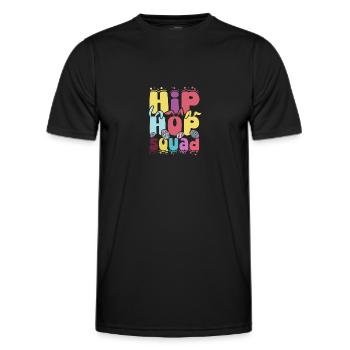 Escouade Hip Hop de Pâques - T-shirt sport Homme - noir - Devant - AI Model Male 178 dark (178cm)