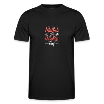 Mother Daughter Day - Männer Funktions-T-Shirt - Schwarz - Vorne - AI Model Male 178 dark (178cm)