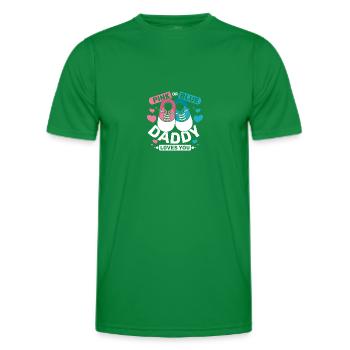 Pink or blue daddy loves you - Men's Functional T-Shirt - kelly green - Front - AI Model Male 178 dark (178cm)