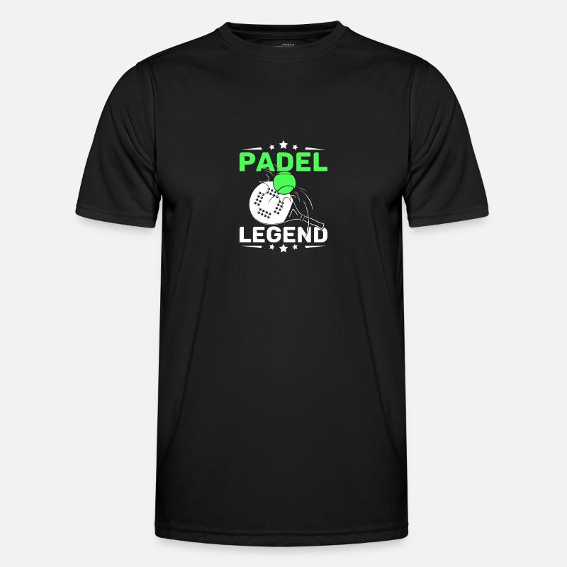 Padel legend - Men's Functional T-Shirt - black